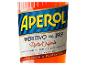 Nahaufnahme eines Aperitif-Flaschenetiketts mit dem Text „APERITIVO DAL 1919 Ricetta Originale“.