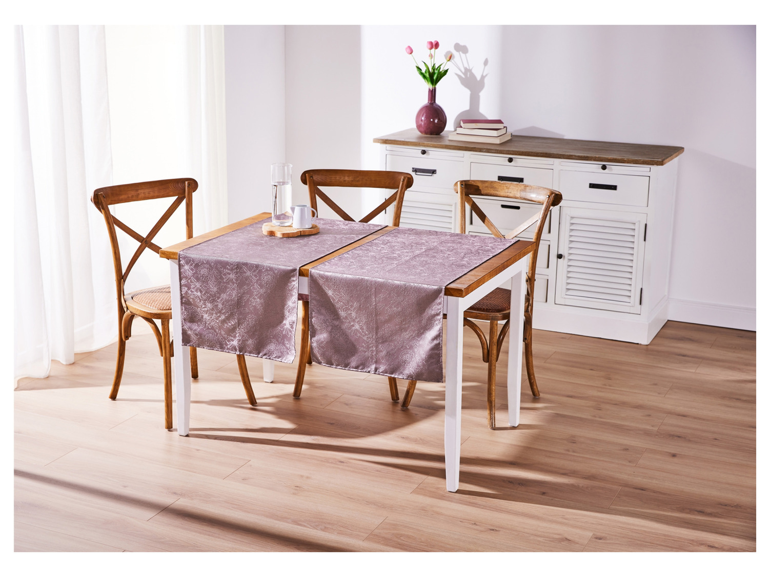 LIVARNO HOME Tischdecke/Tischlufer-Set, mit Glitzereffekt | Lidl