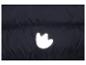 Dunkelblaue Steppjacke mit reflektierendem Logo