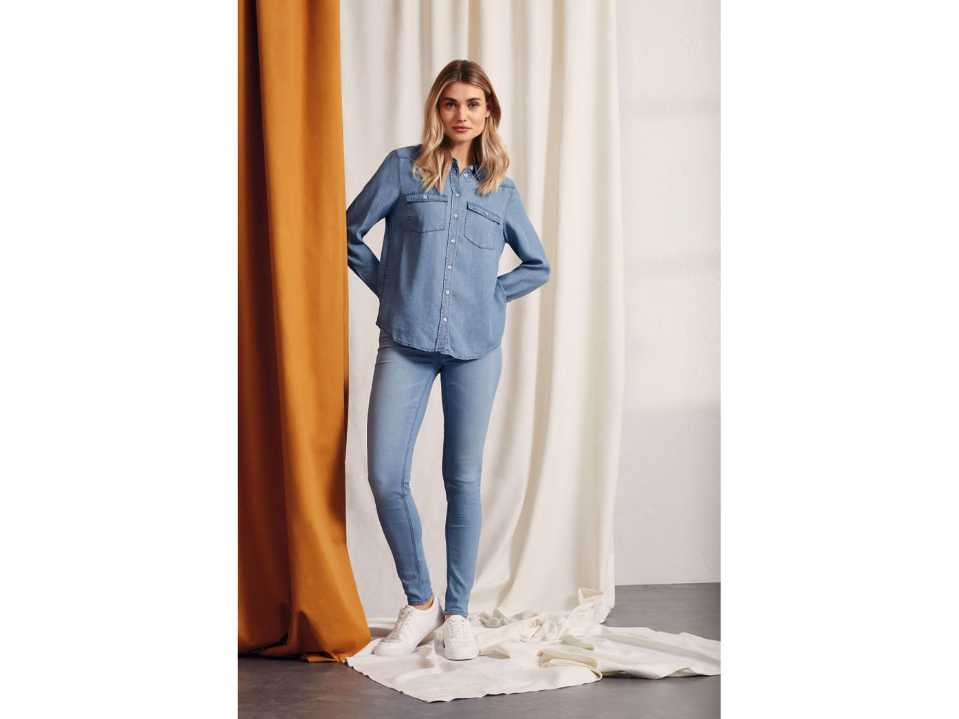 Thumbnail - esmara® Damen Jeans Super Skinny Fit Highwaist (Hellblau, 34)