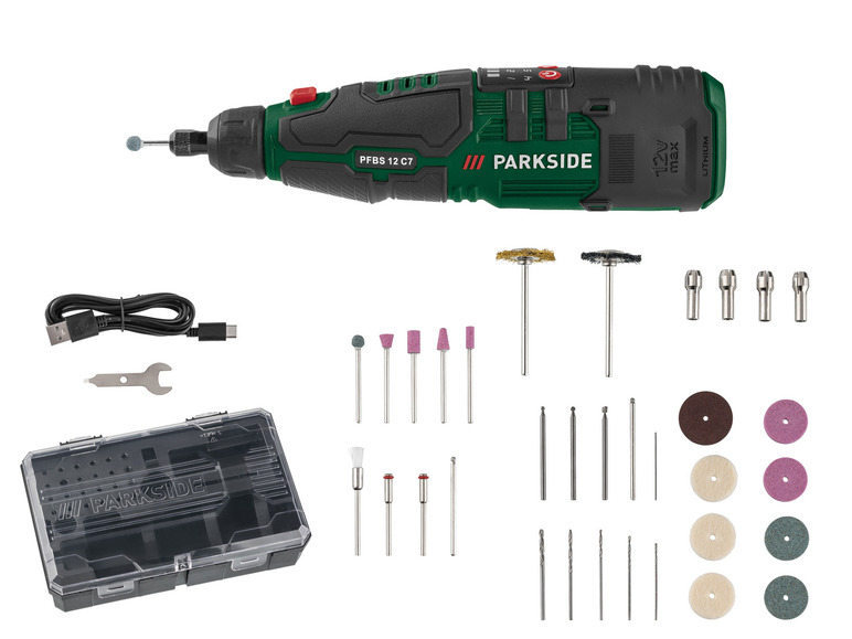 12 »PFBS PARKSIDE® C7«, Akku-Feinbohrschleifer 12 V