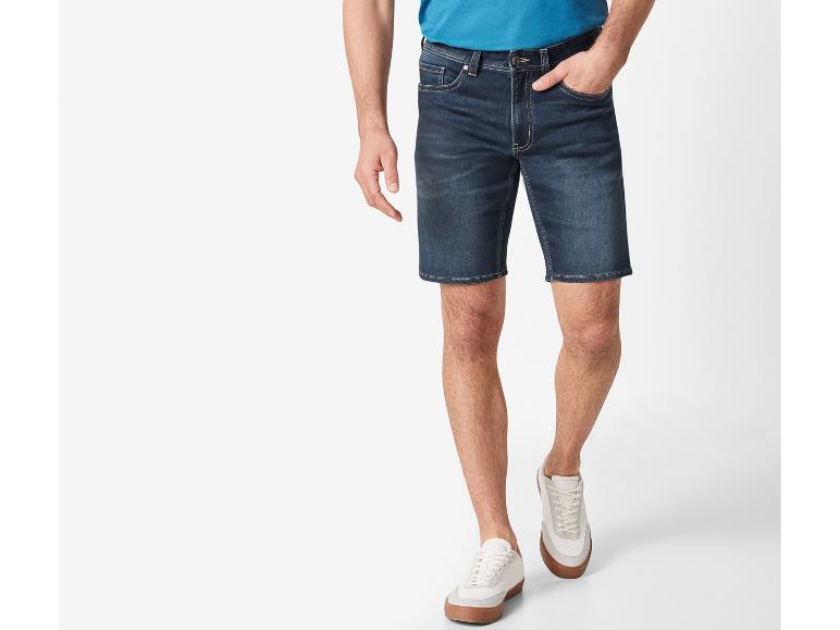 Herren Sweatdenim-Bermuda mit Baumwolle