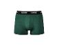 Grüne Boxershorts mit schwarzem Gummibund und weißem „PARKSIDE“-Schriftzug.