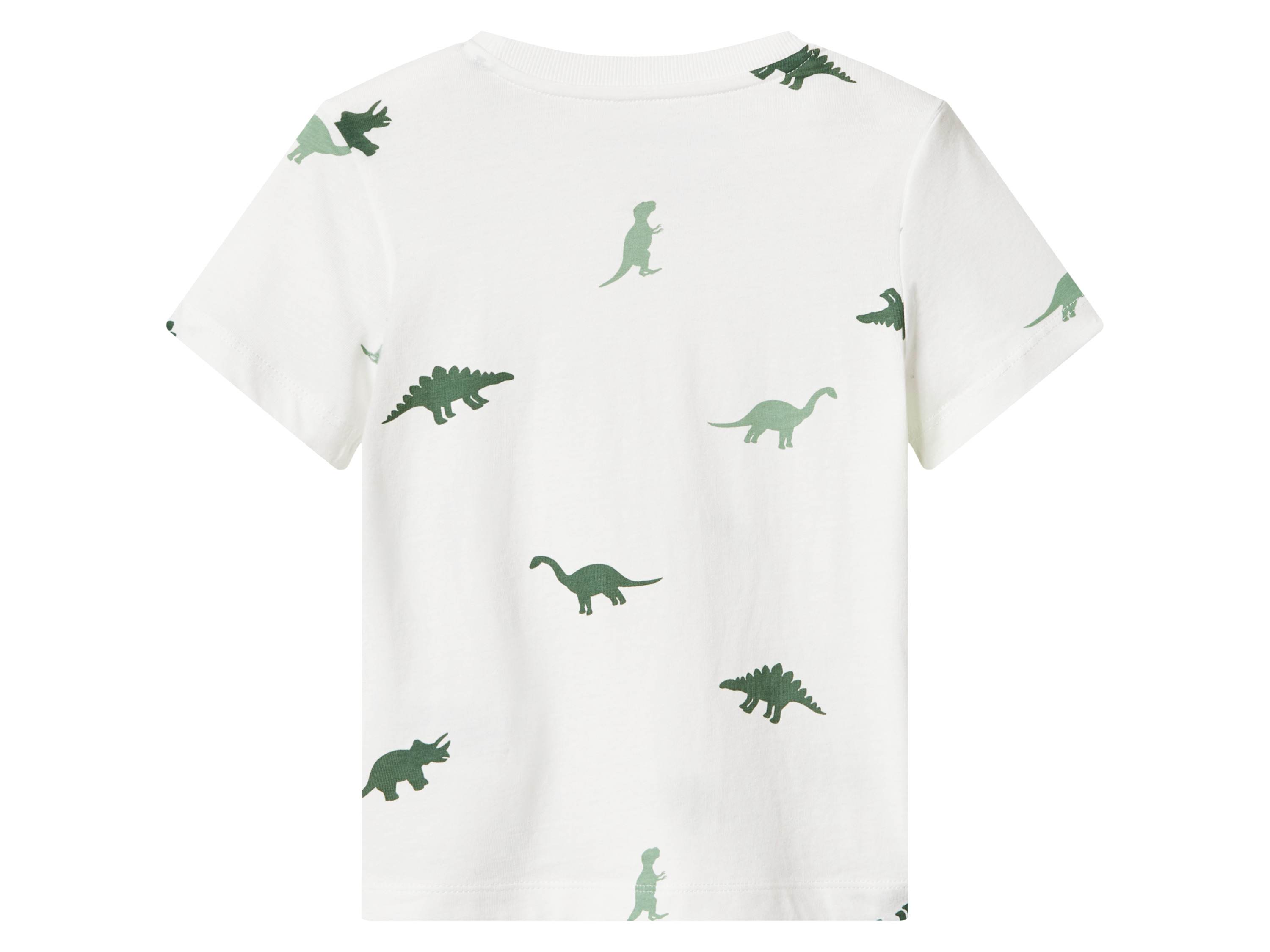 Thumbnail - lupilu® Kleinkinder Mädchen/Jungen T-Shirt 3 Stück (gemustert/grau/grün, 122/128)