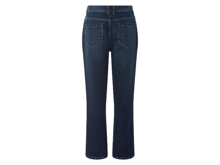 Dunkelblaue Herrenjeans mit Gesäßtaschen.
