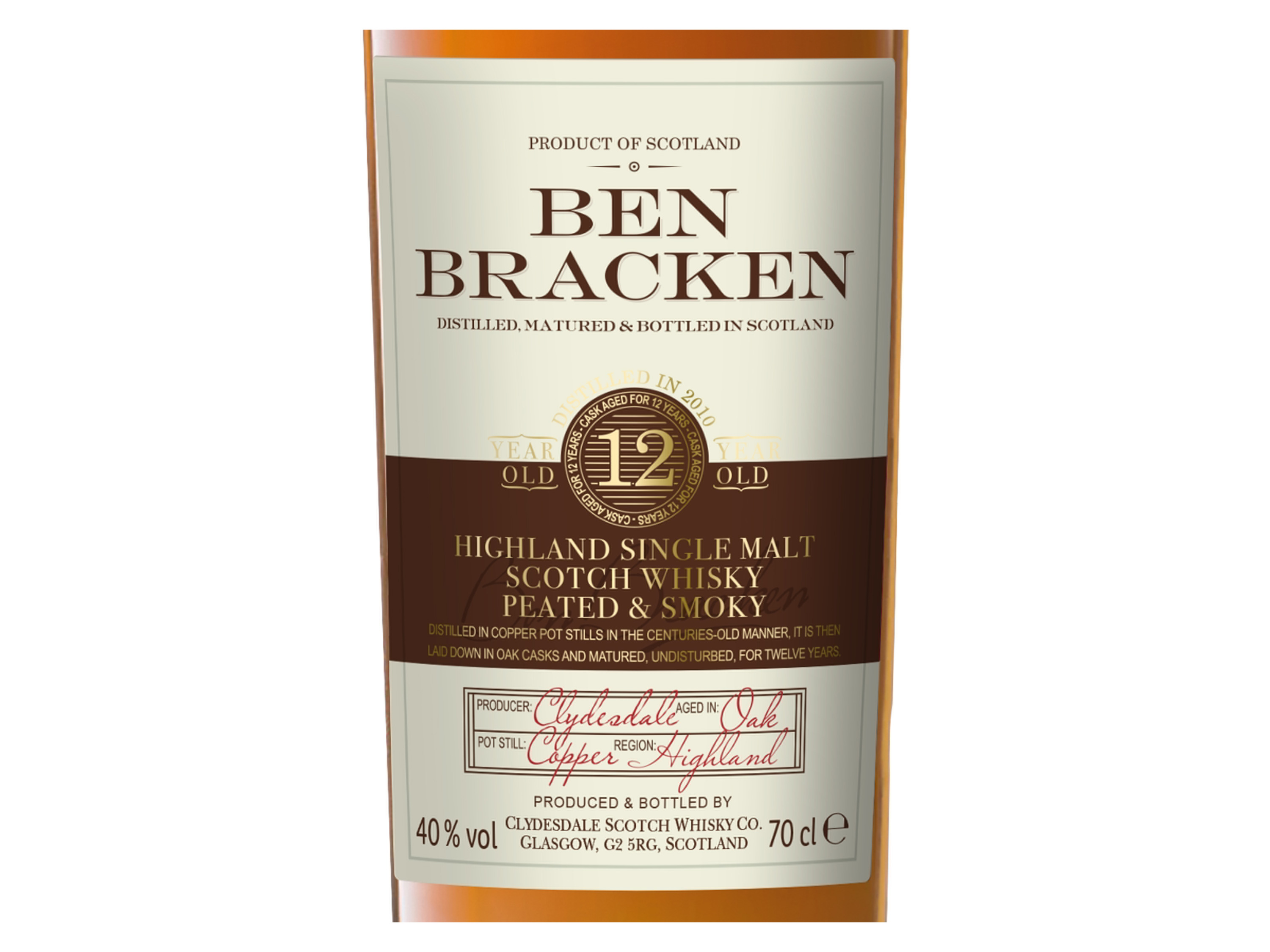 Thumbnail - Ben Bracken Highland Single Malt Scotch Whisky Peated & Smokey 12 Jahre mit Geschenkbox 40% Vol