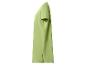 Limettengrünes Kurzarmkleid mit Seitenschlitzen
