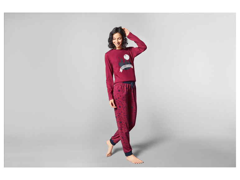 Gehe zu Vollbildansicht: Damen Pyjama, weiche Single-Jersey-Qualität - Bild 4