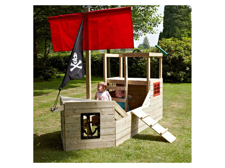 Gehe zu Vollbildansicht: TP Toys Piratenschiff Spielhaus »Galleon«, inklusive Steuerrad - Bild 2