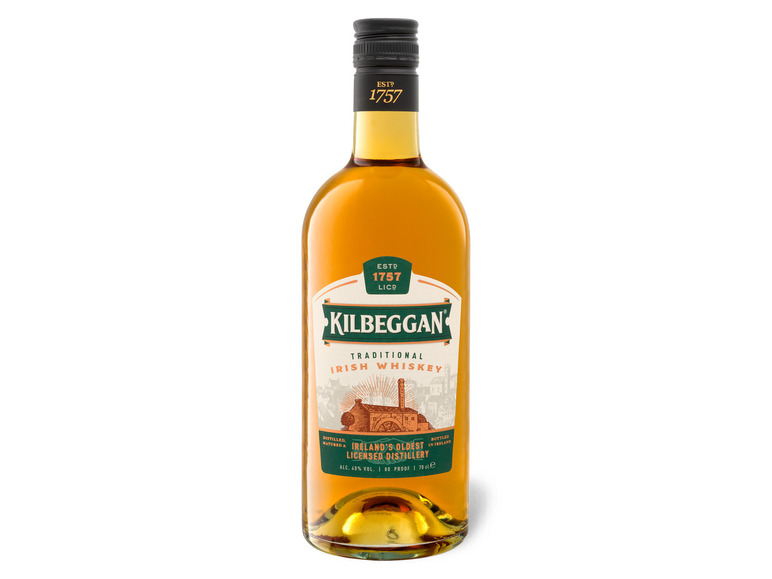 KILBEGGAN Irish Vol Whiskey 40%