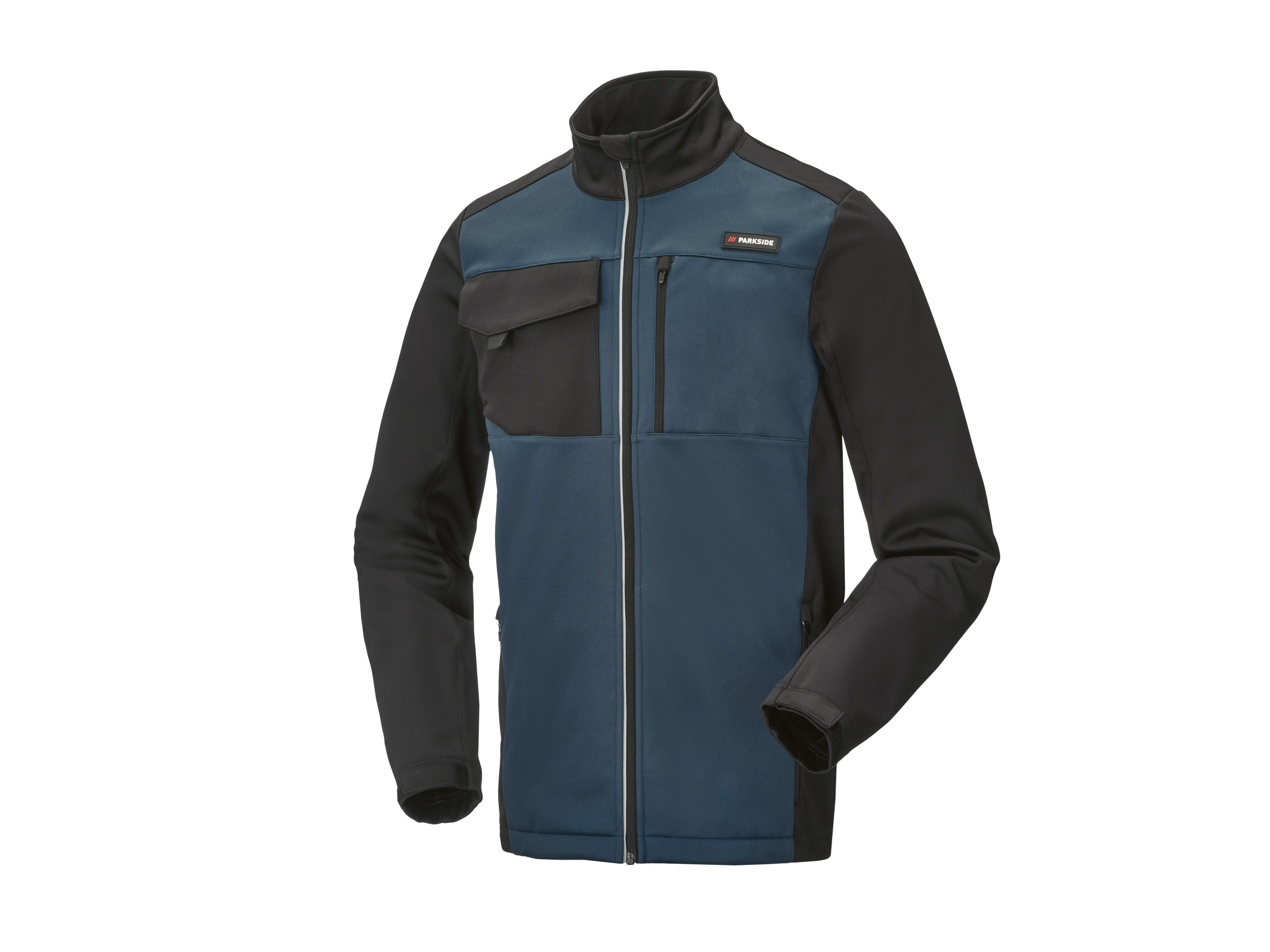 PARKSIDE® Herren Softshelljacke (Schwarz/blau, XXL (60/62))