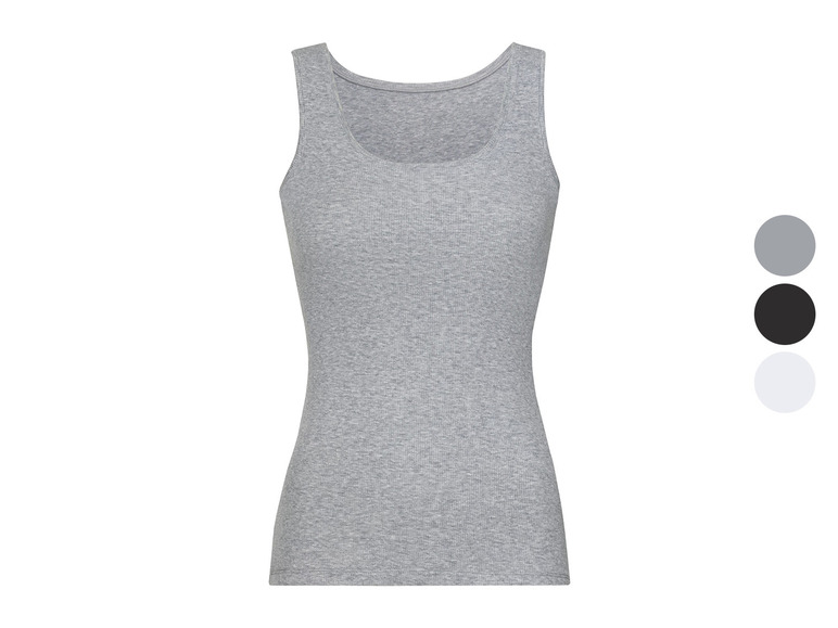 Ein graues Tanktop mit verschiedenen Farbmöglichkeiten.