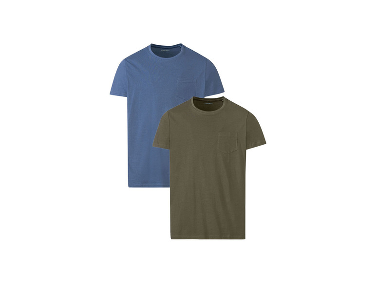 Gehe zu Vollbildansicht: LIVERGY Herren T-Shirt, 2 Stück, körpernah geschnitten - Bild 2