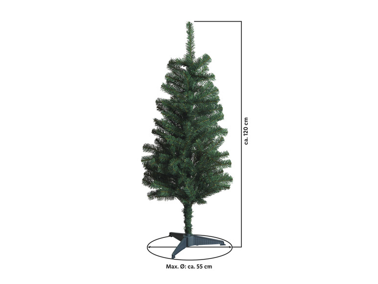 Gehe zu Vollbildansicht: LIVARNO home Künstlicher Weihnachtsbaum, H 120 cm - Bild 4