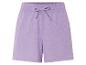 Lila Shorts mit Kordelzug: leichtes Sommerkleidungsstück.