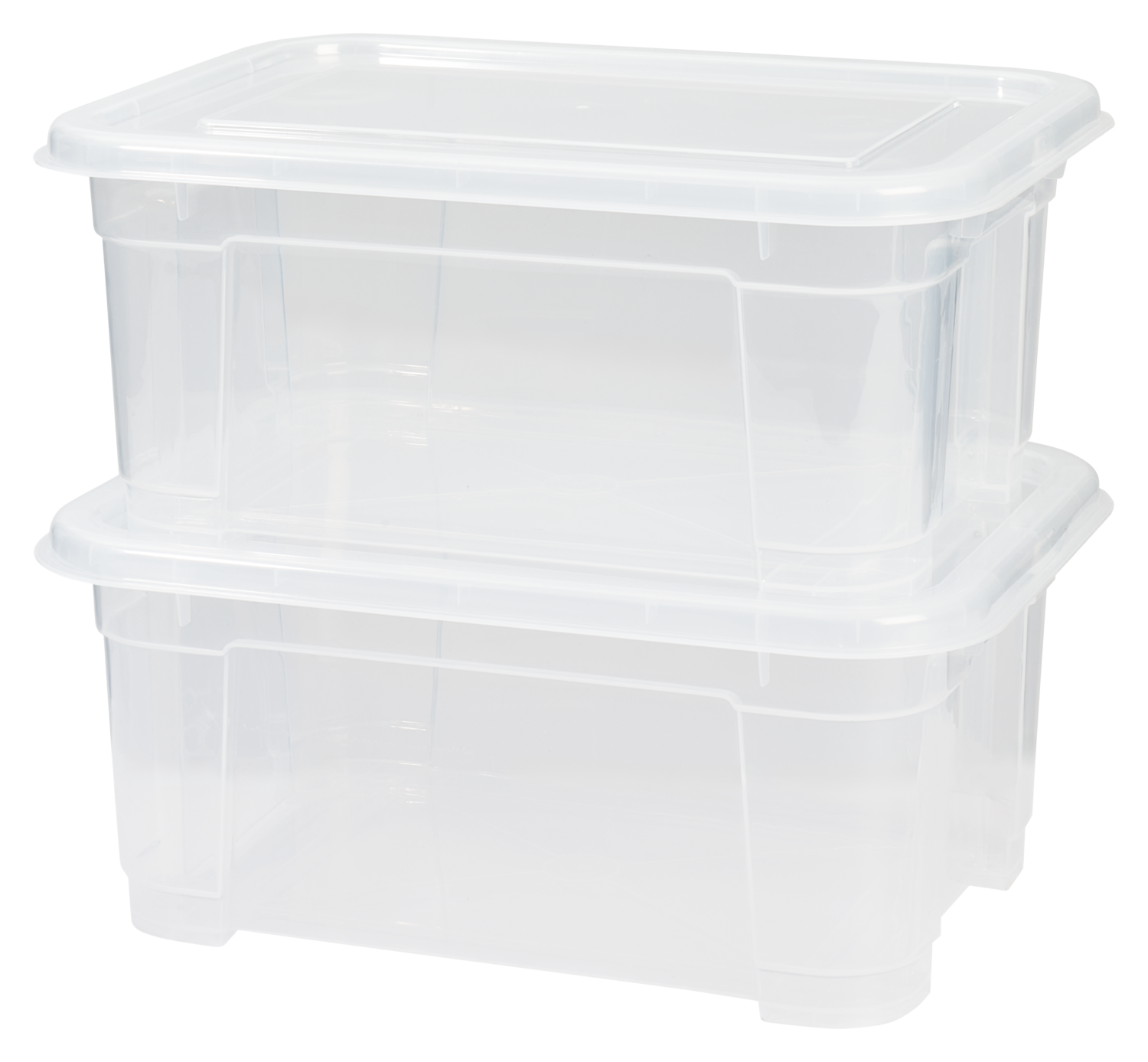 W5 Klarsichtbox mit Deckel, 2er-Set/ 6er-Set (11l)