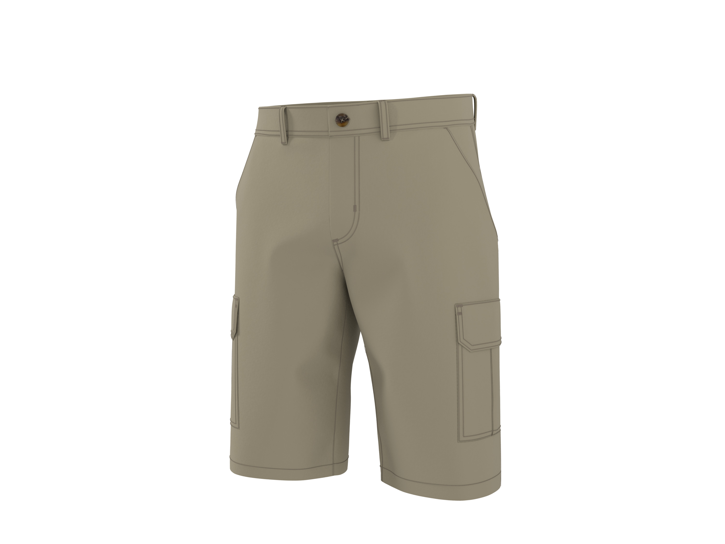 ESMARA MEN Herren Cargo-Bermudas (Beige, 54)