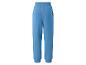 Blaue Jogginghose mit elastischem Bund und Bündchen.
