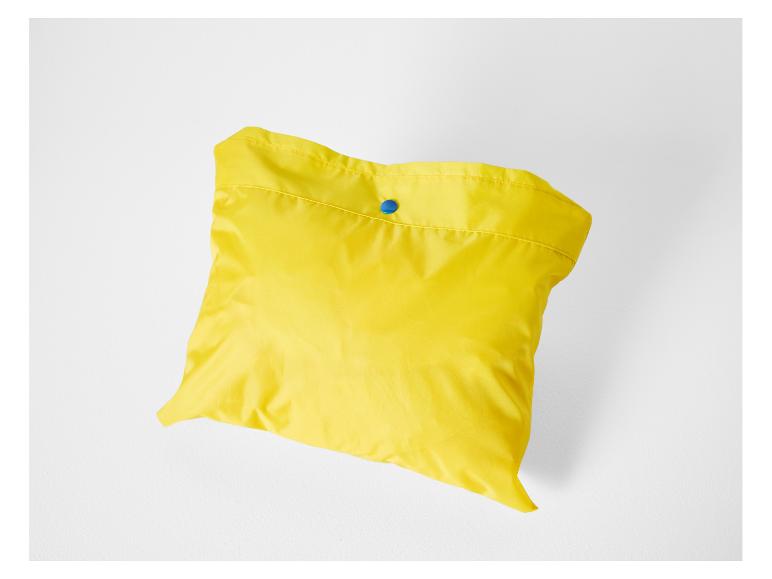 Gelbe, leichte und faltbare Stofftasche.