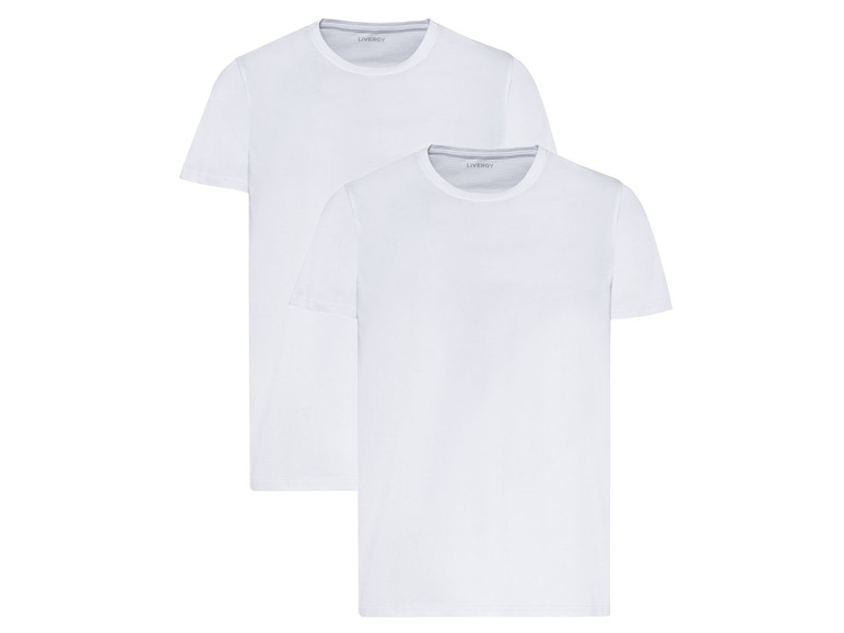 Gehe zu Vollbildansicht: LIVERGY Herren T-Shirts, 2 Stück, Baumwolle - Bild 2