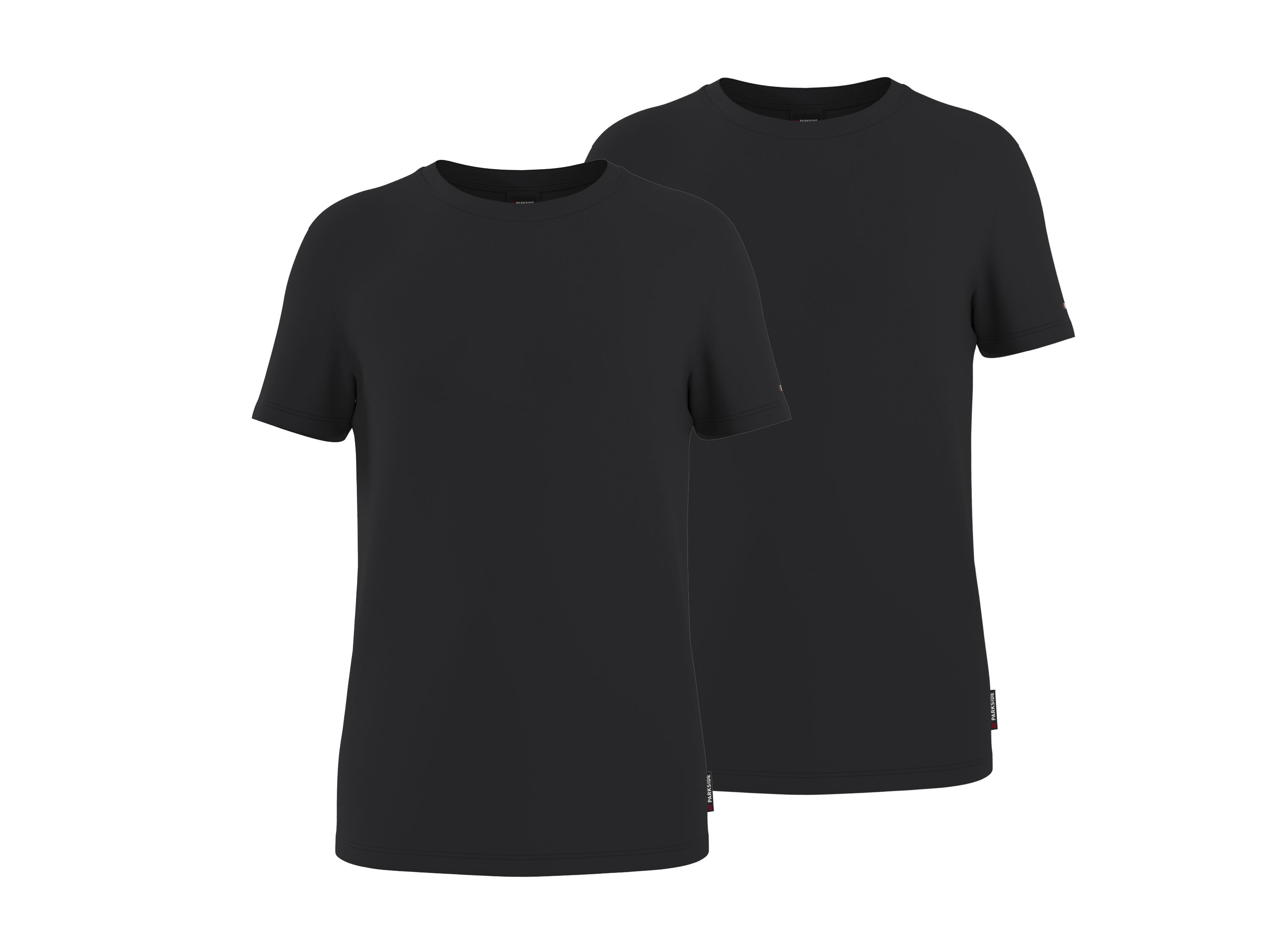 PARKSIDE® Herren Unterziehshirts, 2 Stück (Schwarz, 5/M)""