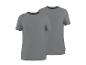 Zwei einfarbige graue Kurzarm-T-Shirts