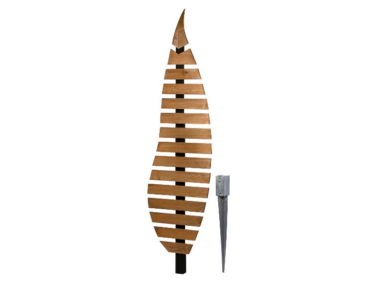 Gartensichtschutz aus Holz mit Erdspieß
