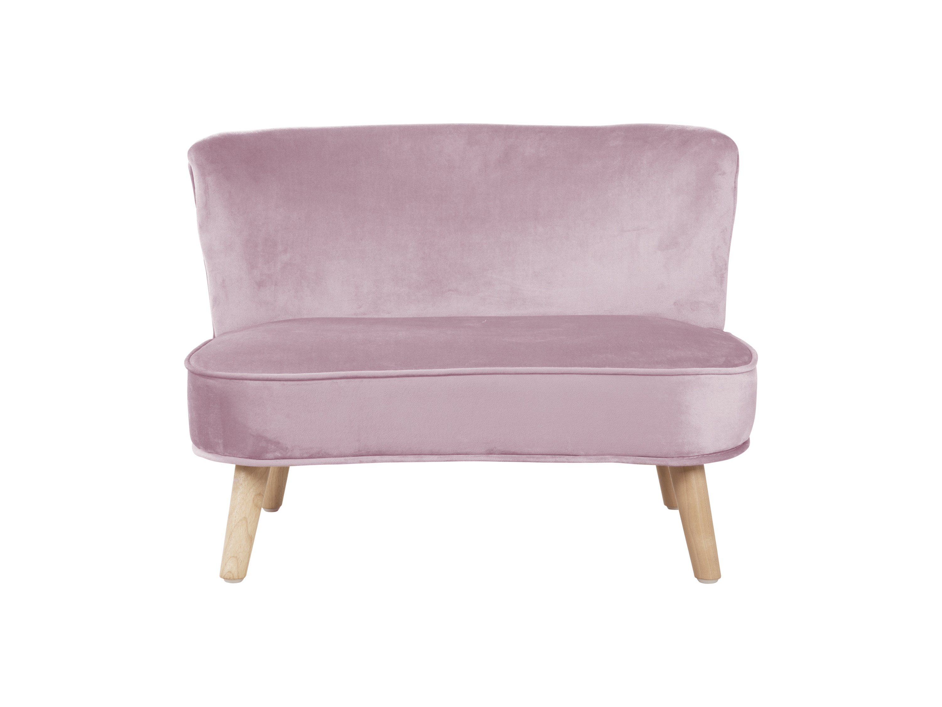 Thumbnail - roba Kindersofa, 2-Sitzer (Skandi Stil, Mauve)
