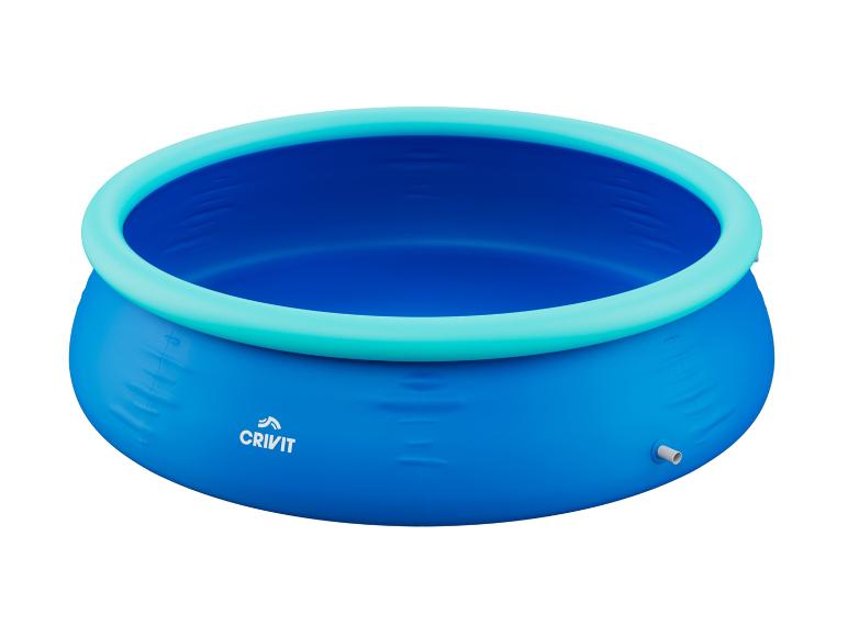 Blaues Crivit-Aufstellbecken für Kinder.