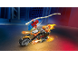 Rennmotorrad mit Superheldenfigur und Ghost Rider-Figur.