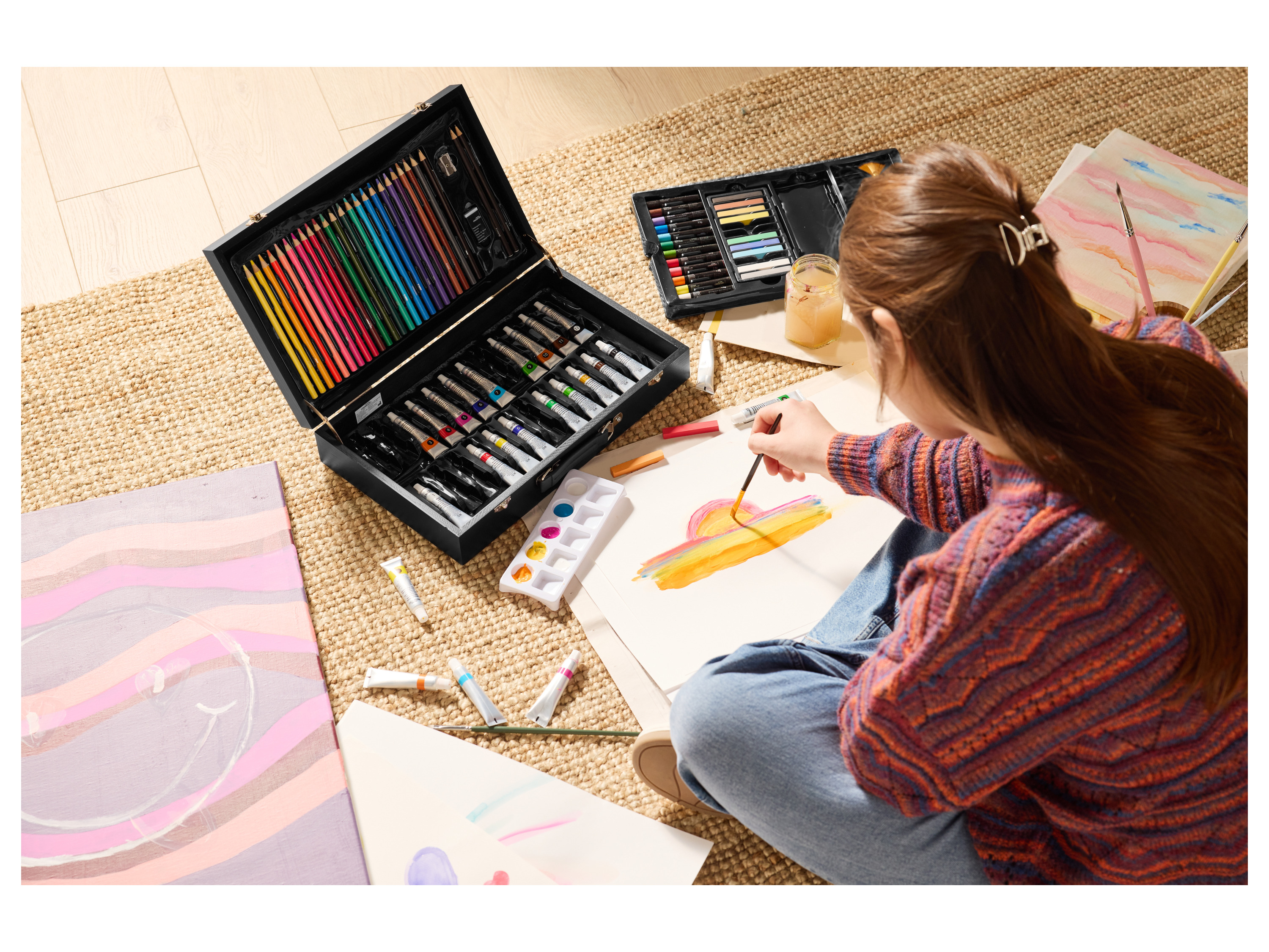 Thumbnail - crelando® Malkoffer, 81-teilig