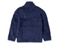 Eine dunkelblaue Fleecejacke mit langen Ärmeln.