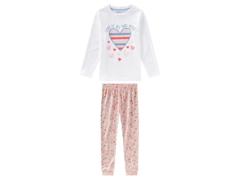 Gehe zu Vollbildansicht: lupilu Kleinkinder Mädchen Pyjama, aus reiner Baumwolle - Bild 2