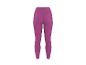 Fuchsiafarbene Damen-Sportleggings mit hoher Taille und Seitentaschen.