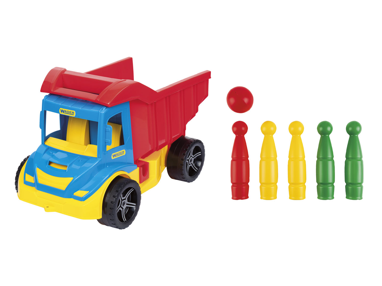 WADER Fahrzeuge (Multi Truck mit Kegeln) | 05900694322202 WADER Fahrzeuge (Multi Truck mit Kegeln) | 05900694322202