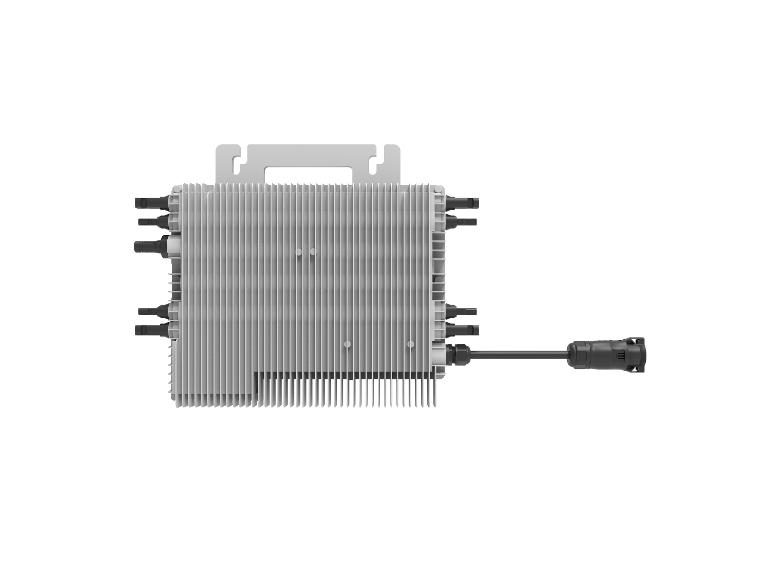 Solar-Wechselrichter mit MC4-Steckern.