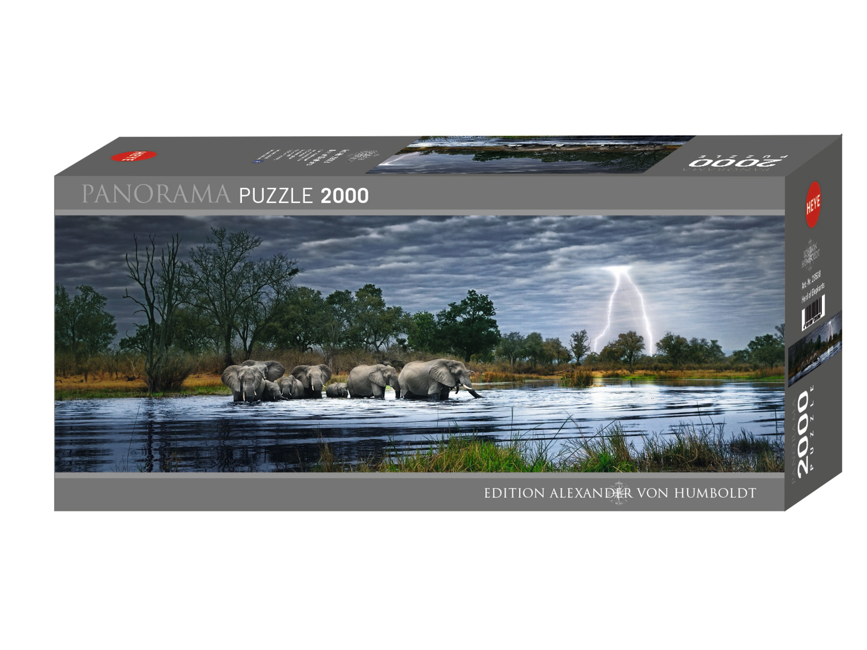 Heye Puzzle Panorama »Herd of Elephants«““ | 04001689295080