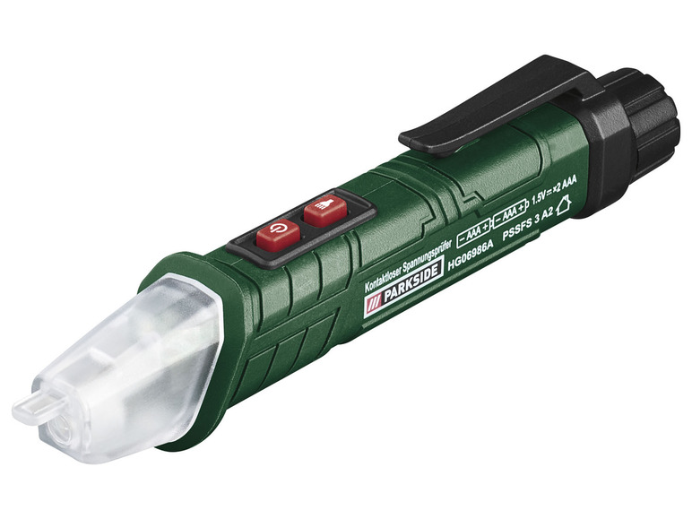 Gehe zu Vollbildansicht: PARKSIDE® Kontaktloser Spannungsprüfer »PSSFS 3 A2«, mit LED-Licht - Bild 1