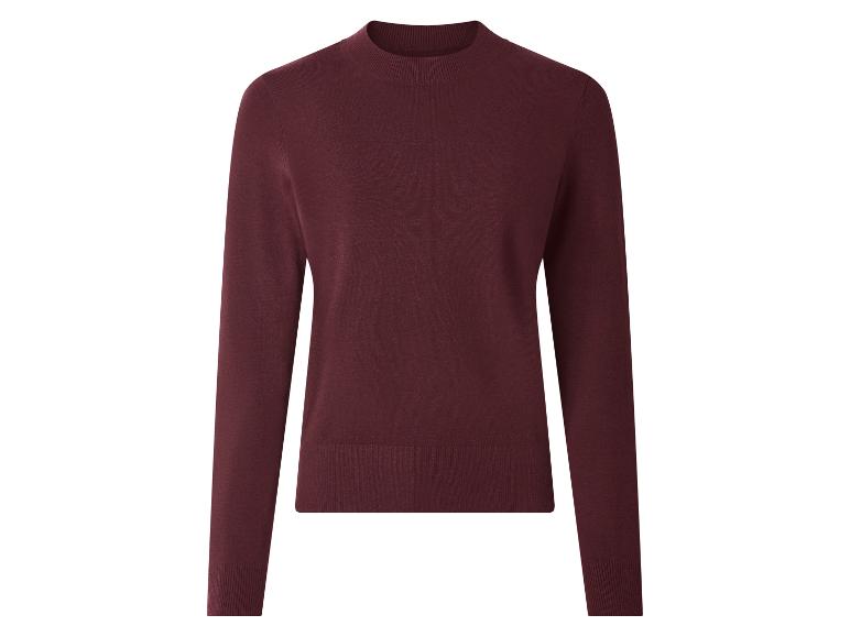 Damen-Rollkragenpullover in Bordeauxrot