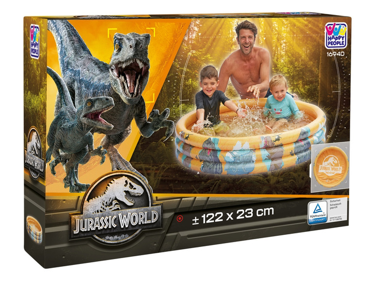 Gehe zu Vollbildansicht: Jurassic World 3-Ring-Pool, Dino-Design, 122 x 23 cm - Bild 4