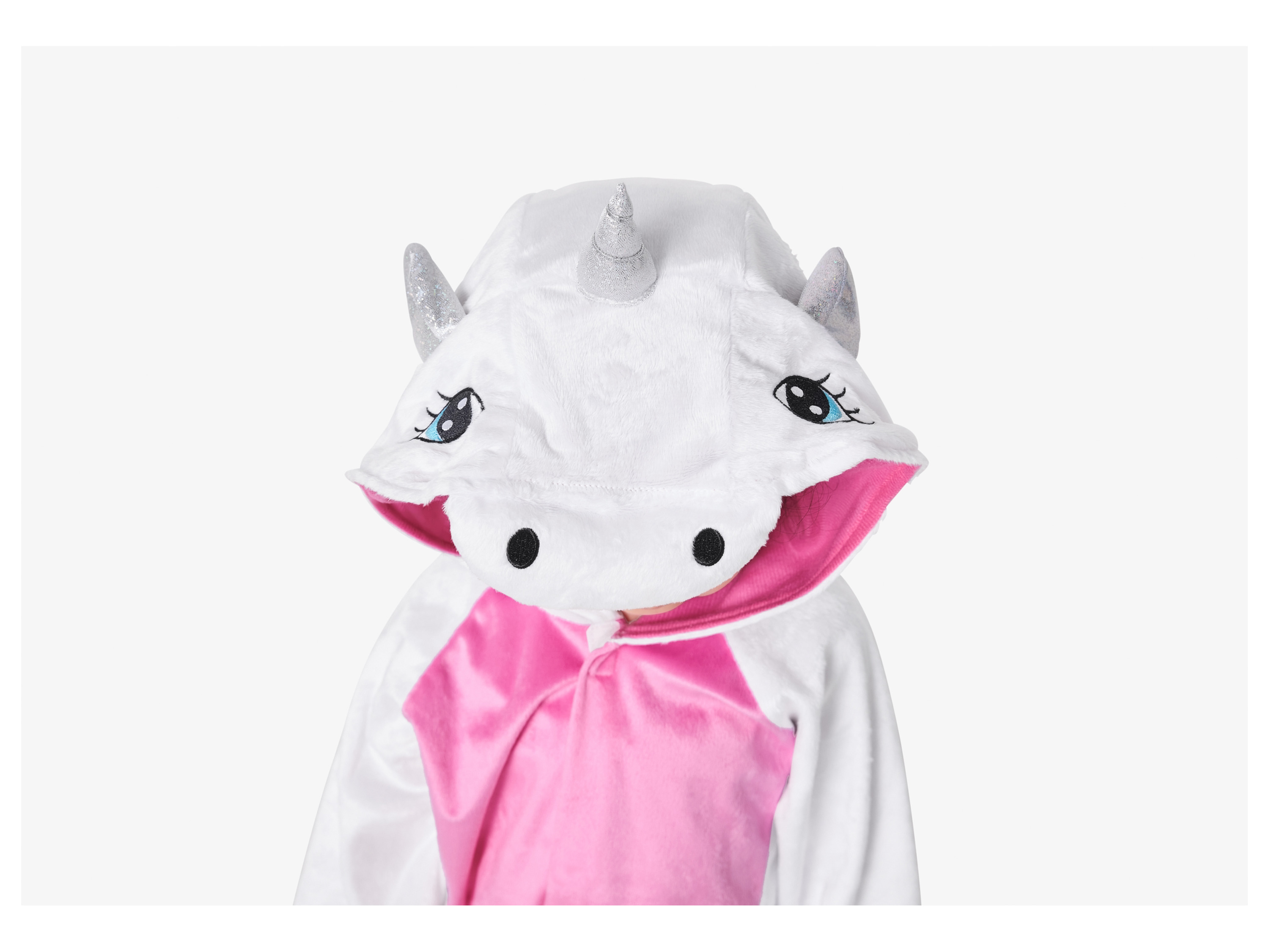 Kleinkinder Mädchen Jungen Kostüm Karneval Plüsch (Einhorn, 110/116) – Bild 3 von 4