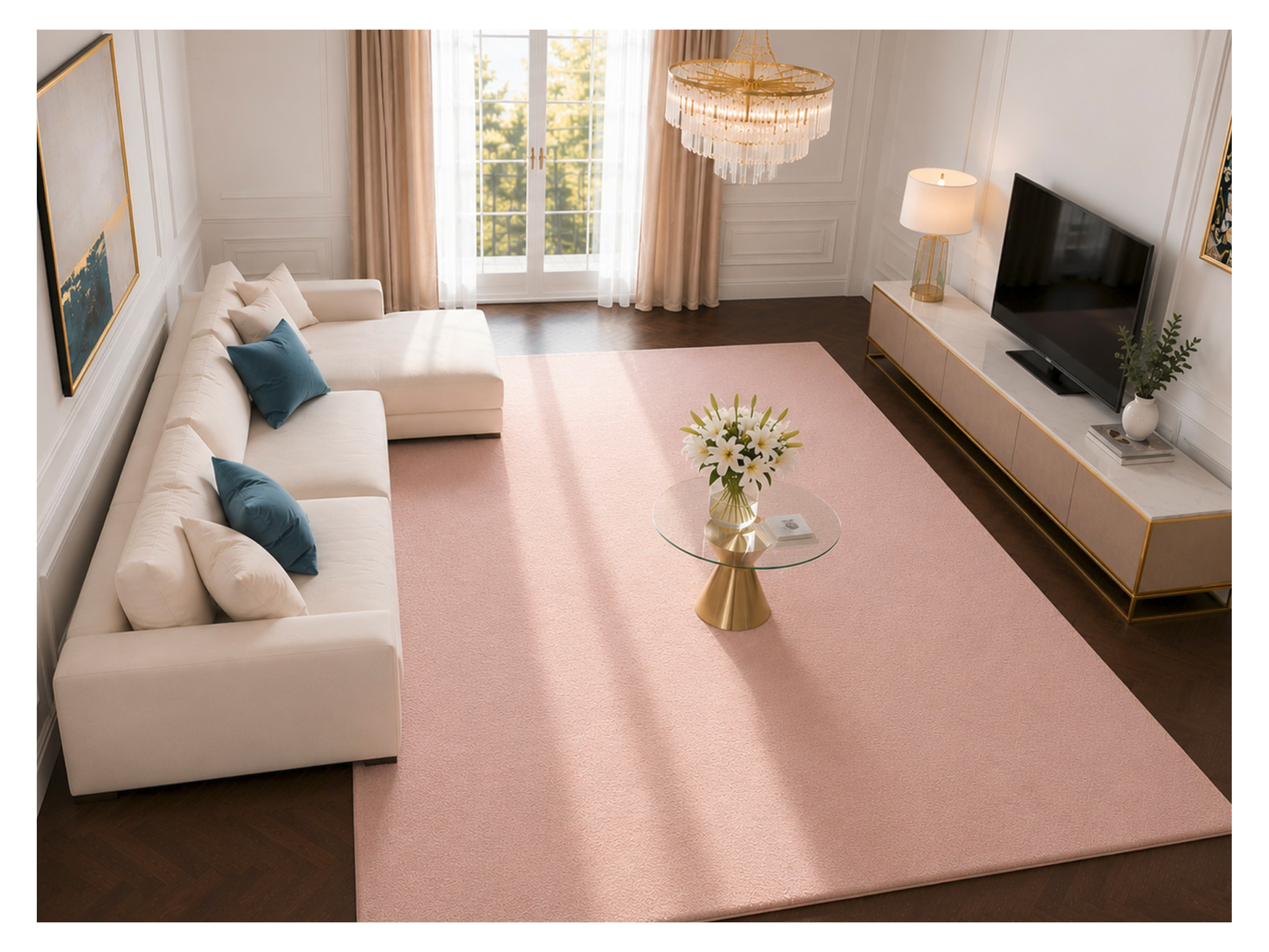 Meghan Lalee Glamour 700 (80 cm x 150 cm, rose quartz) – Bild 3 von 4