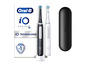 Zwei Oral-B iO Series 4 elektrische Zahnbürsten mit Ladestation und Etui.