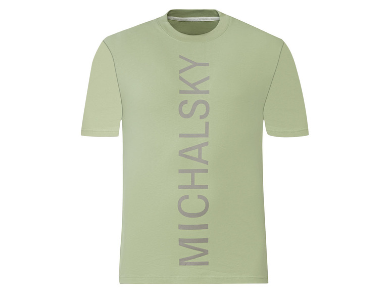 Gehe zu Vollbildansicht: Michalsky Herren T-Shirt, mit Logo Applikation - Bild 2