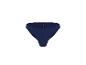Dunkelblaues geripptes Bikiniunterteil mit hohem Beinausschnitt