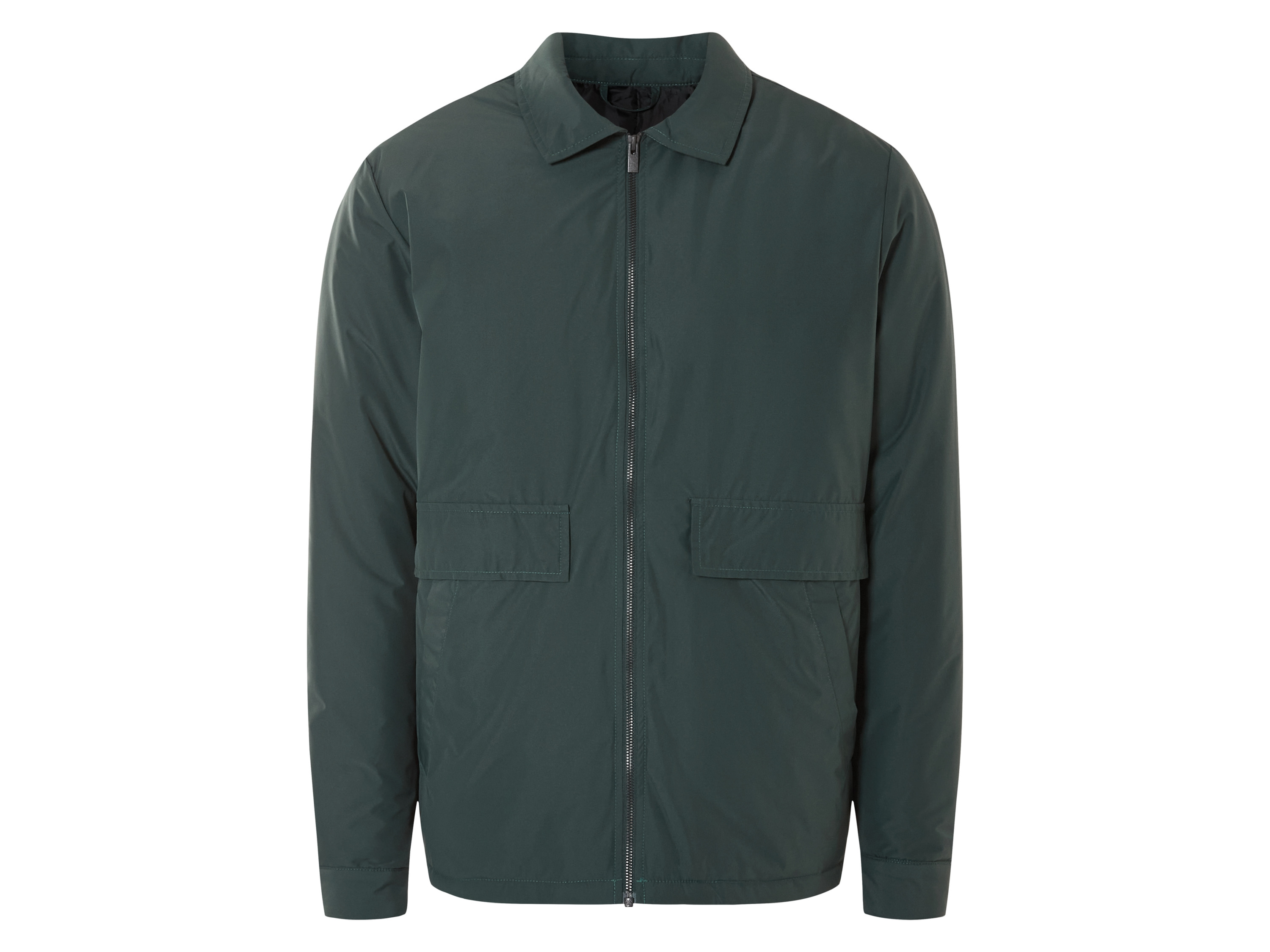 LIVERGY® Herren Jacke gefüttert (Grün, XXL (60/62))““ | schwarz Muster: – Detail: aufgesetzte Pattentaschen mit integrierten seitlichen Eingrifftaschen, weich und wärmend gefüttert