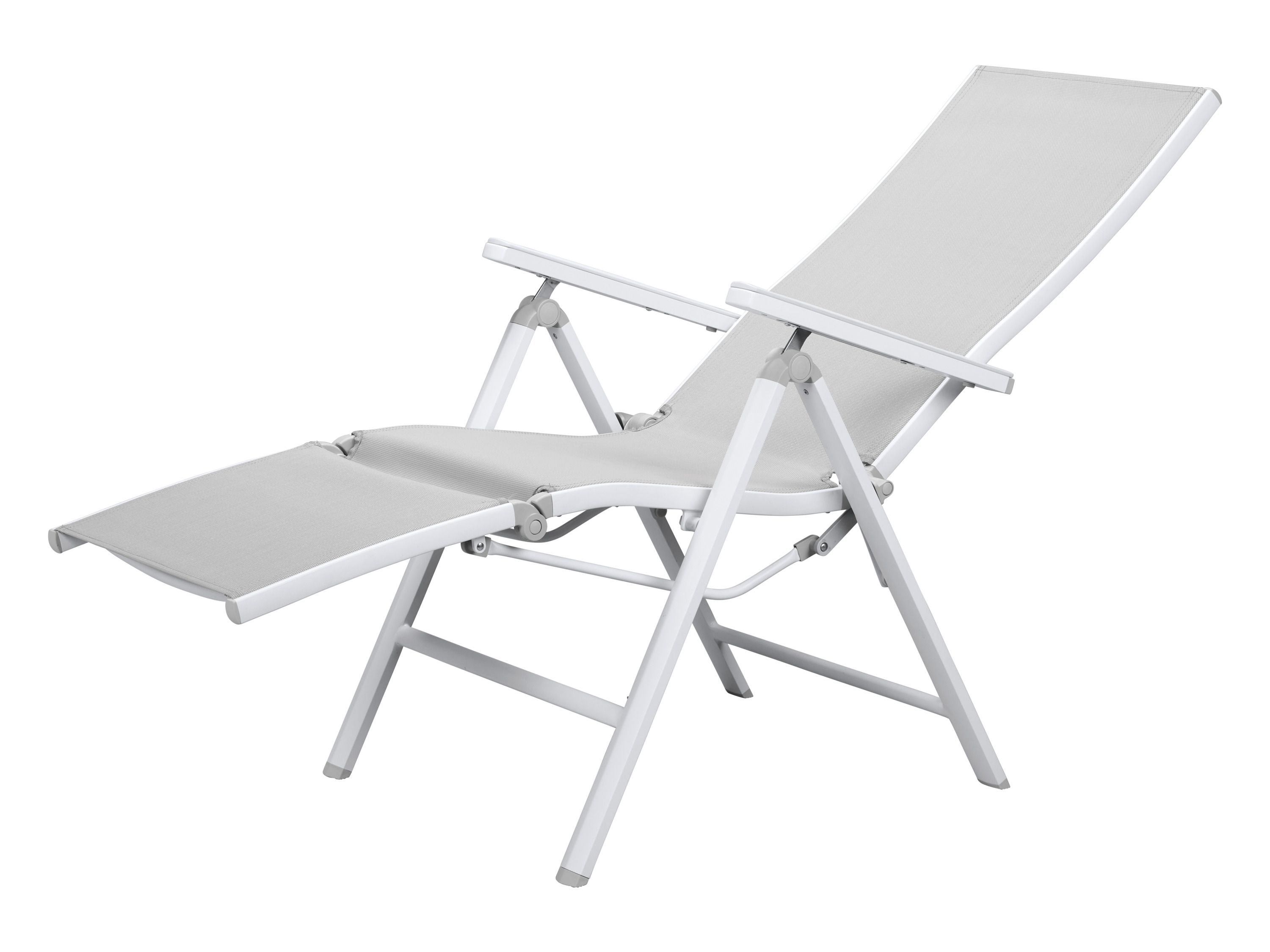 Thumbnail - LIVARNO home Alu-Relaxsessel »Houston«, weiß / hellgrau