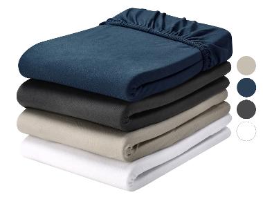 LIVARNO® Jersey-Spannbettlaken, 140-160 x 200 cm