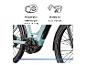 E-Bike mit Mittelmotor für harmonische Unterstützung, perfekt für alle Strecken.