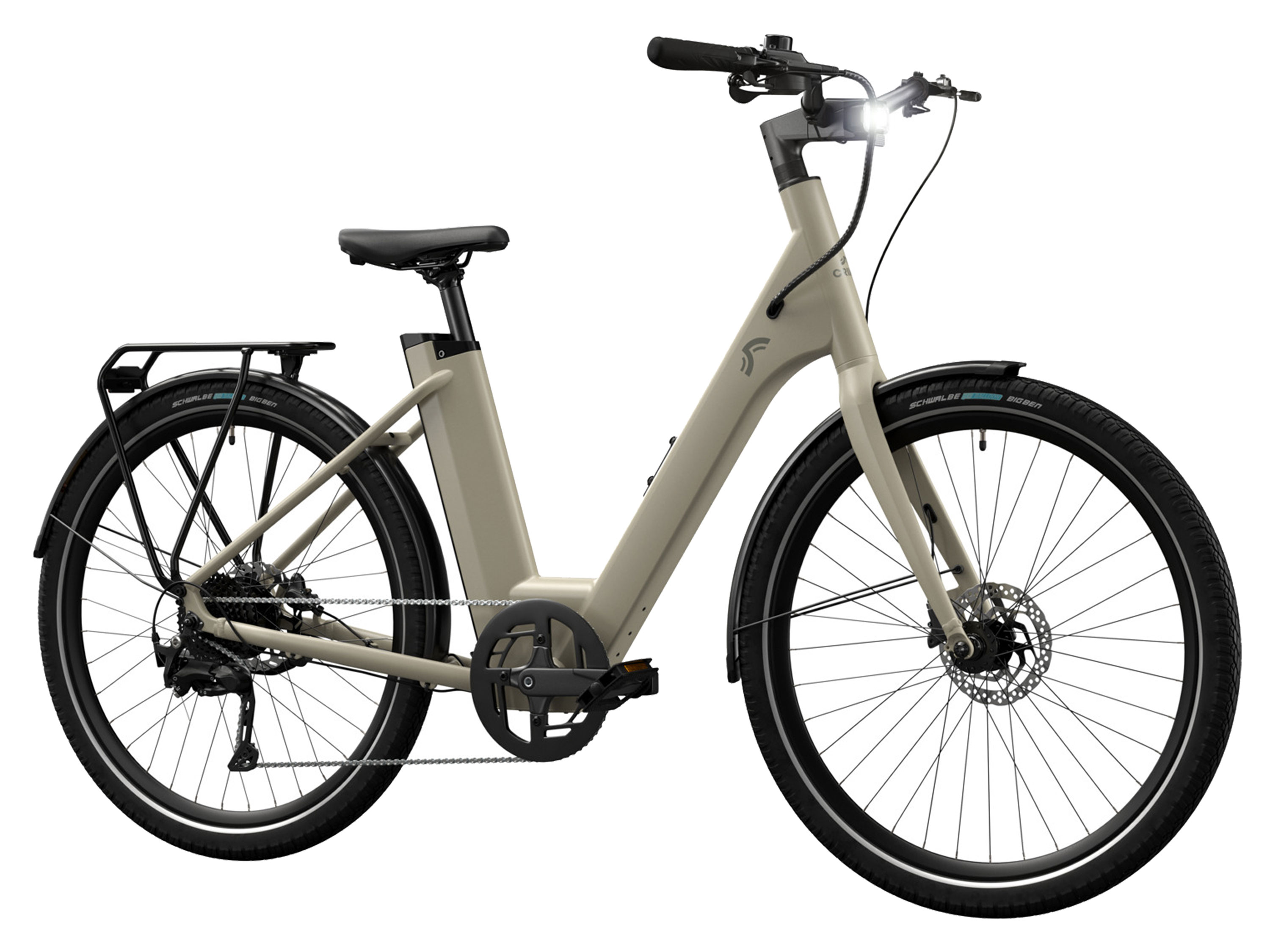 Thumbnail - CRIVIT Urban E-Bike Y.3 Shimano CUES (Desert Beige)